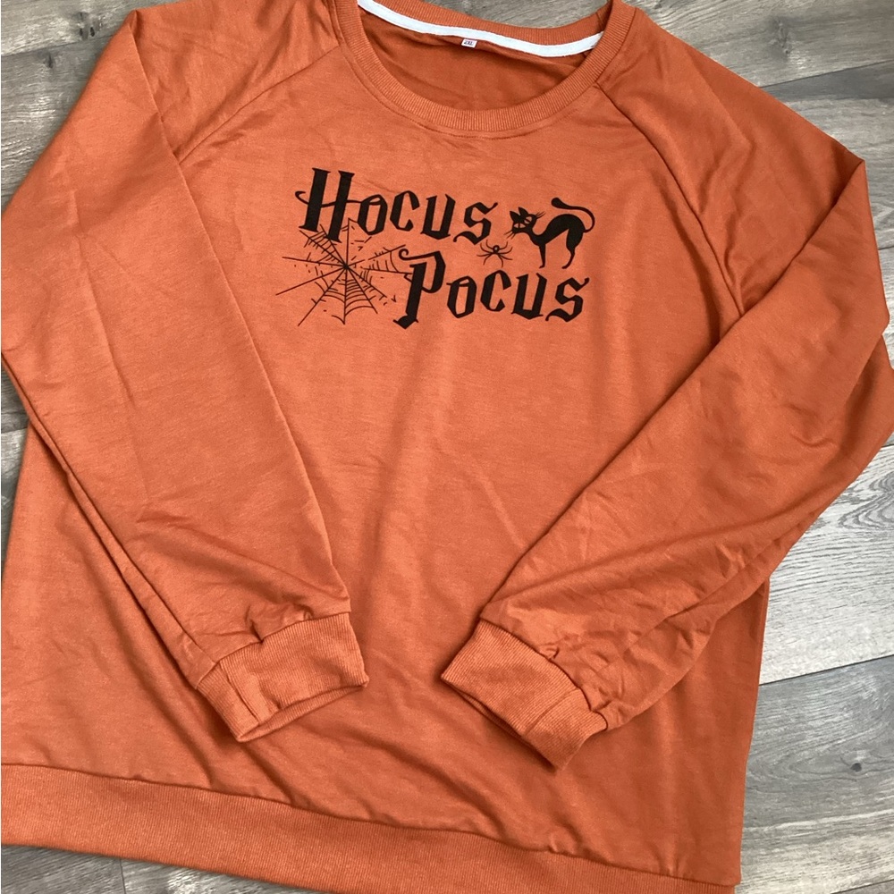 Hocus Pocus Orange Sweatshirt women’s size 2xl new without tags